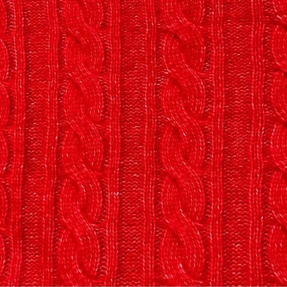 Adyson Parker Red Cable Knit Sequin Striped NWT Sweater Size Medium - Picture 10 of 13